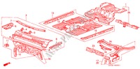 CHASSIS STRUKTUUR(2) voor Honda ACCORD 2.0SI 4 deuren 4-traps automatische versnellingsbak 1989