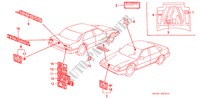 EMBLEMEN voor Honda ACCORD EX 3 deuren 4-traps automatische versnellingsbak 1986