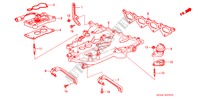 INLAAT SPRUITSTUK (CARBURATEUR) voor Honda ACCORD EX 1600 4 deuren 4-traps automatische versnellingsbak 1989