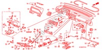 INSTRUMENTEN PANEEL(LH) voor Honda ACCORD EXR 3 deuren 4-traps automatische versnellingsbak 1988