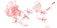 OVERSCHAKELVORK/ GASKLEP AS voor Honda ACCORD EX 4 deuren 4-traps automatische versnellingsbak 1989