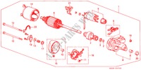 STARTMOTOR(3) voor Honda ACCORD EX 1600 4 deuren 4-traps automatische versnellingsbak 1988