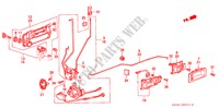 VOOR PORTIER SLOTEN(4DE) voor Honda ACCORD 2.0SI 4 deuren 4-traps automatische versnellingsbak 1989