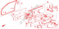 VOOR PORTIER VOERING(3DE) voor Honda ACCORD EX 3 deuren 4-traps automatische versnellingsbak 1986