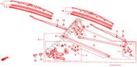 VOOR RUITESPROEIER (LH) voor Honda ACCORD EX 1600     TURKEY 4 deuren 5-versnellings handgeschakelde versnellingsbak 1988