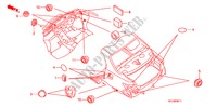 DOORVOERTULLE(ACHTER) voor Honda CITY ZX VTI-L 4 deuren 5-versnellings handgeschakelde versnellingsbak 2008