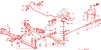 ACHTER STABILISATOR/ACHTER ONDER ARM voor Honda PRELUDE SI 2 deuren 4-traps automatische versnellingsbak 1990