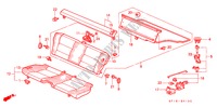 ACHTER ZITTING voor Honda PRELUDE 2.0SI 2 deuren 4-traps automatische versnellingsbak 1988