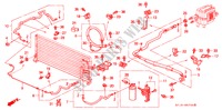 AIRCONDITIONER (SLANGEN/PIJPEN) voor Honda PRELUDE 2.0SI 2 deuren 4-traps automatische versnellingsbak 1989