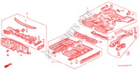CHASSIS STRUKTUUR(2) voor Honda PRELUDE 4WS 2.0 SI 2 deuren 4-traps automatische versnellingsbak 1988