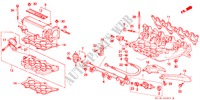 INLAAT SPRUITSTUK(PGM FI) voor Honda PRELUDE 4WS 2.0 SI 2 deuren 4-traps automatische versnellingsbak 1989