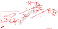 PARKEERREM voor Honda PRELUDE 2.0SI 2 deuren 4-traps automatische versnellingsbak 1989