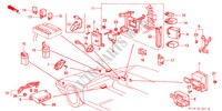 RELAIS/BEDIENINGSEENNEID(1) voor Honda PRELUDE 2.0SI 2 deuren 5-versnellings handgeschakelde versnellingsbak 1988