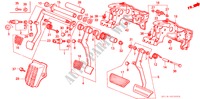REMPEDAAL/KOPPELINGPEDAAL(LH) voor Honda PRELUDE 2.0SI 2 deuren 5-versnellings handgeschakelde versnellingsbak 1989