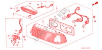ACHTERLICHT(1) voor Honda CIVIC GL 3 deuren 4-traps automatische versnellingsbak 1988