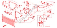 AIRCONDITIONER (SLANGEN/PIJPEN)(4) voor Honda CIVIC DX 1300 3 deuren 4-traps automatische versnellingsbak 1990