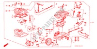 CARBURATEUR(1) voor Honda CIVIC DX 1200 3 deuren 5-versnellings handgeschakelde versnellingsbak 1988