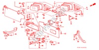 SPIEGEL/ZONNEKLEP voor Honda CIVIC GL 3 deuren 4-traps automatische versnellingsbak 1988