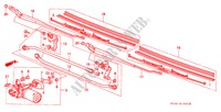 VOOR RUITESPROEIER(1) voor Honda CIVIC DX 1200 3 deuren 4-traps automatische versnellingsbak 1988