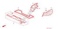 ACHTER HOUDER/KOFFERBAK ZIJDE AFWERKING voor Honda CIVIC DX 1300 4 deuren 4-traps automatische versnellingsbak 1988