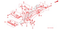 ACHTER ONDER ARM voor Honda CIVIC GL 4 deuren 4-traps automatische versnellingsbak 1988