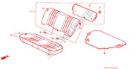 ACHTER ZITTING(1) voor Honda CIVIC EX 1200 PAKISTAN 4 deuren 4-traps automatische versnellingsbak 1989