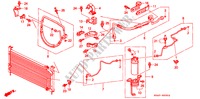 AIRCONDITIONER (SLANGEN/PIJPEN) (3) voor Honda CIVIC GL 4 deuren 4-traps automatische versnellingsbak 1988