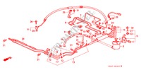 P.S. LEIDINGEN(2) voor Honda CIVIC DX 1200 4 deuren 4-traps automatische versnellingsbak 1989