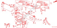 SPIEGEL/ZONNEKLEP voor Honda CIVIC GL 4 deuren 5-versnellings handgeschakelde versnellingsbak 1989