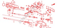 STUURKOLOM(4) (KANTELEN) voor Honda CIVIC GL 4 deuren 4-traps automatische versnellingsbak 1988