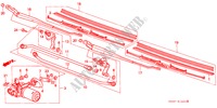 VOOR RUITESPROEIER(1) voor Honda CIVIC DX 1300 4 deuren 4-traps automatische versnellingsbak 1989