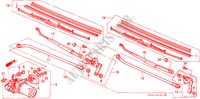 VOOR RUITESPROEIER(2) voor Honda CIVIC GL 4 deuren 4-traps automatische versnellingsbak 1989