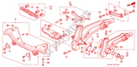ACHTER STABILISATOR/ACHTER ONDER ARM voor Honda CIVIC SHUTTLE GL 5 deuren 5-versnellings handgeschakelde versnellingsbak 1988