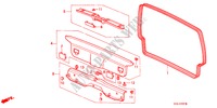 ACHTERKLEP VOERING/ ACHTER PANEEL VOERING voor Honda CIVIC SHUTTLE GL 5 deuren 4-traps automatische versnellingsbak 1989