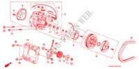 AIRCONDITIONER (COMPRESSOR) voor Honda CIVIC SHUTTLE GL 5 deuren 4-traps automatische versnellingsbak 1990