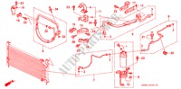 AIRCONDITIONER (SLANGEN/PIJPEN) (2) voor Honda CIVIC SHUTTLE GL 5 deuren 4-traps automatische versnellingsbak 1988