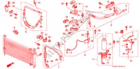 AIRCONDITIONER (SLANGEN/PIJPEN) (2) voor Honda CIVIC SHUTTLE GL 5 deuren 4-traps automatische versnellingsbak 1991