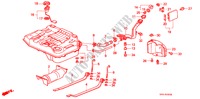 BRANDSTOF TANK voor Honda CIVIC SHUTTLE GL 5 deuren 5-versnellings handgeschakelde versnellingsbak 1990