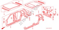 CHASSIS STRUKTUUR(3) voor Honda CIVIC SHUTTLE GL 5 deuren 4-traps automatische versnellingsbak 1989