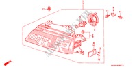 KOPLAMP(2) voor Honda CIVIC SHUTTLE GL 5 deuren 4-traps automatische versnellingsbak 1991