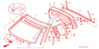 VOOR RUIT/ ACHTER RUIT voor Honda CIVIC SHUTTLE GL 5 deuren 4-traps automatische versnellingsbak 1988