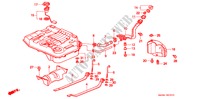 BRANDSTOF TANK voor Honda CIVIC SHUTTLE 55X 5 deuren 5-versnellings handgeschakelde versnellingsbak 1995