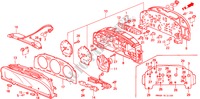SNELHEIDSMETER voor Honda ACCORD LX 4 deuren 4-traps automatische versnellingsbak 1990