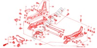 V. ZITTING COMPONENTEN(4) voor Honda ACCORD EXI 4 deuren 5-versnellings handgeschakelde versnellingsbak 1992
