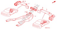 VERWARMING KANAAL(2) voor Honda ACCORD EX 4 deuren 4-traps automatische versnellingsbak 1992