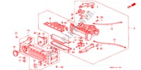 VERWARMING REGELAAR (HENDEL TYPE) voor Honda ACCORD LX 4 deuren 4-traps automatische versnellingsbak 1990