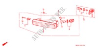 VOOR COMBINATIELICHT (1) voor Honda ACCORD LX 4 deuren 4-traps automatische versnellingsbak 1990