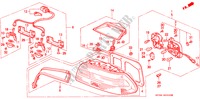 ACHTERLICHT(1) voor Honda LEGEND LEGEND 4 deuren 4-traps automatische versnellingsbak 1991