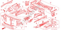 CHASSIS STRUKTUUR(1) voor Honda LEGEND LEGEND 4 deuren 4-traps automatische versnellingsbak 1991