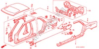 CHASSIS STRUKTUUR(3) voor Honda LEGEND LEGEND 4 deuren 4-traps automatische versnellingsbak 1994